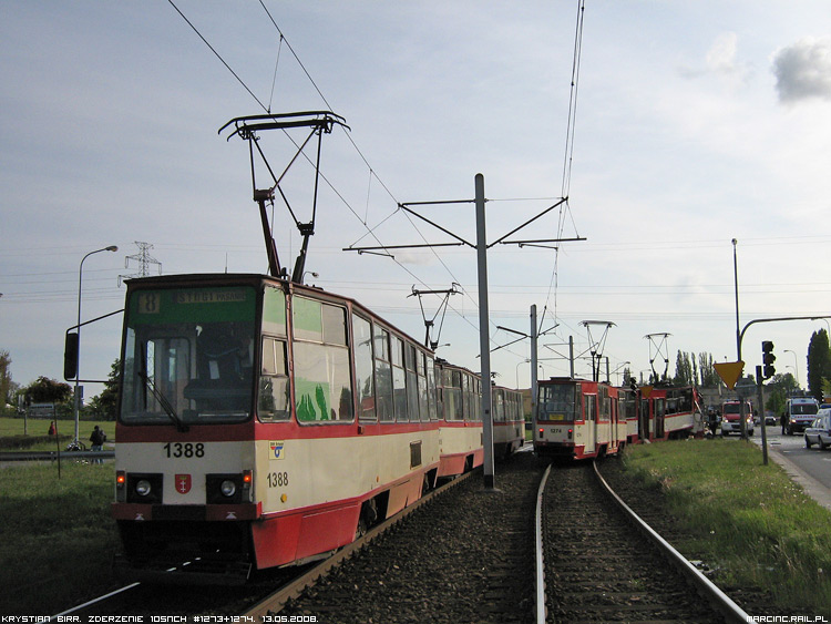 Zderzenie 105NCh #1273+1274