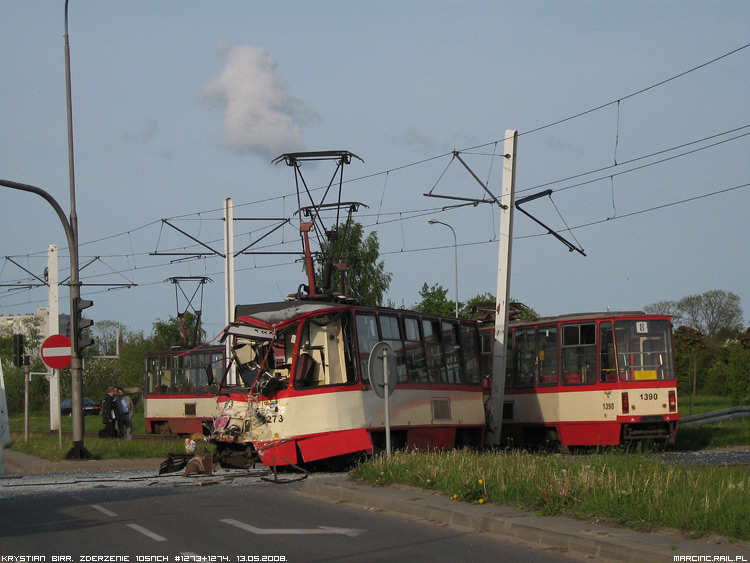 Zderzenie 105NCh #1273+1274