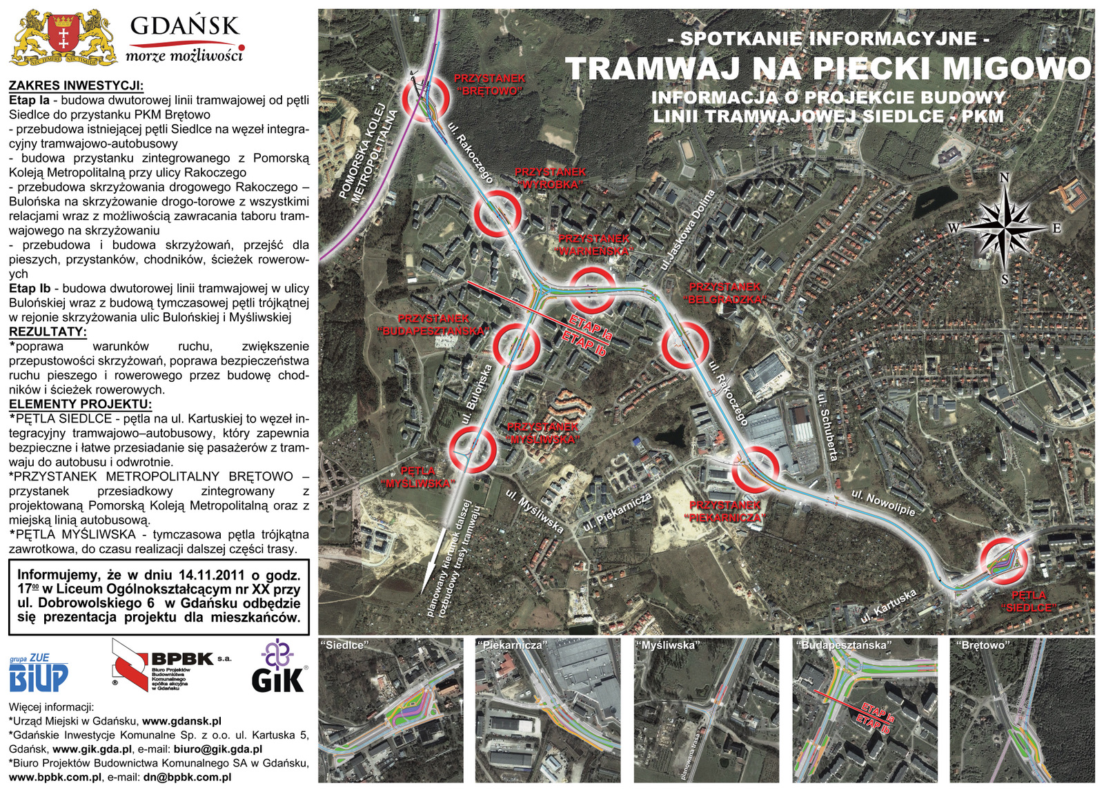 Tramwaj na Piecki-Migowo<br />plansza informacyjna