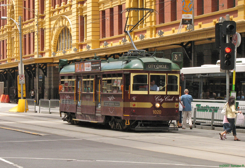 Tramwaj retro w Melbourne