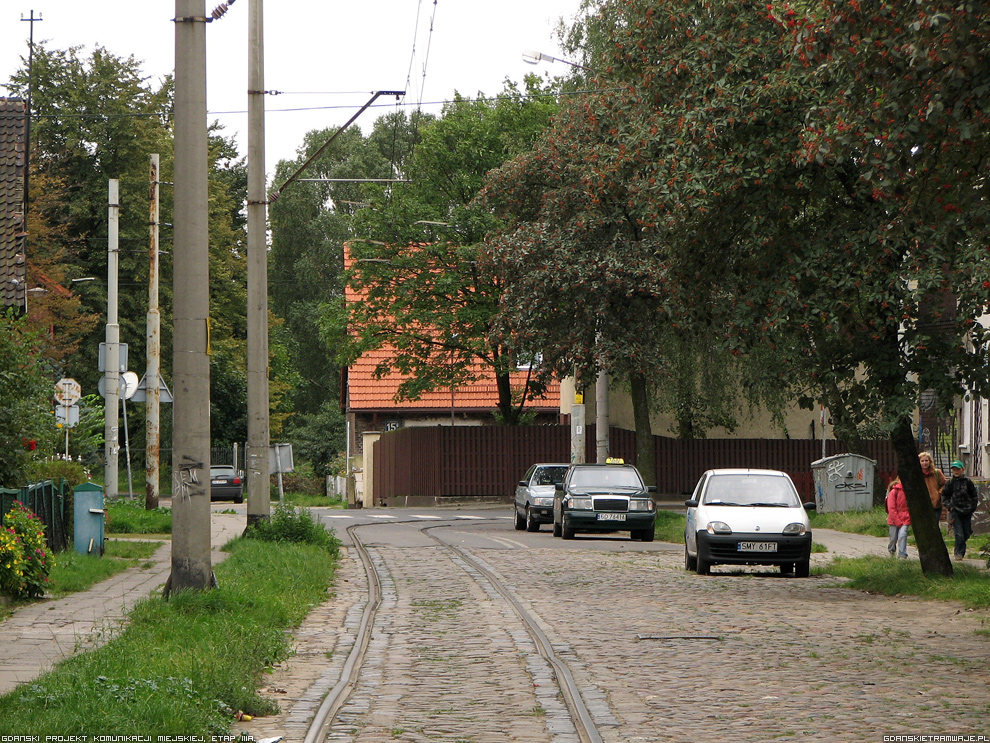 Torowisko w cigu ul. Strajku Dokerw