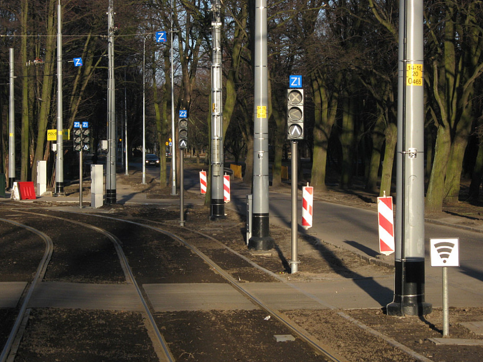 Infrastruktura zwrotnic ptli Jelitkowo