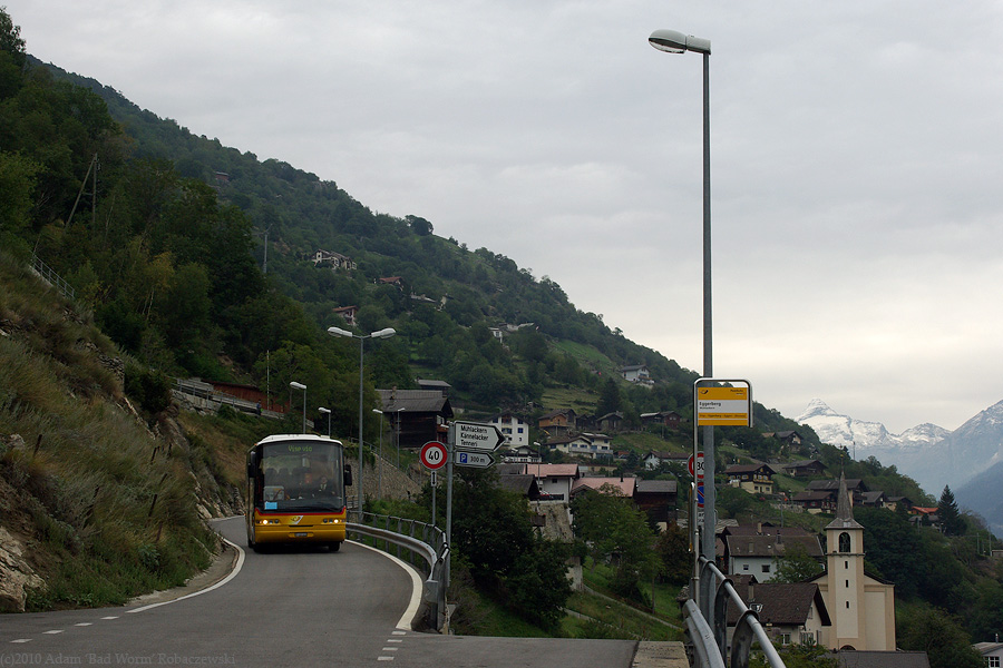 tym autobusem przez Szwajcari